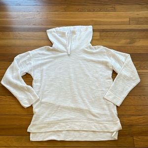 White Cowl Neck Sweatshirt